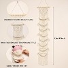 Aoibox Boho Macrame Wall Hat Organizer - Over Door Cap Holder for Baseball Caps, Stylish Hanging Hat Rack for Bedroom Decor - 2 of 4