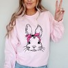 Simply Sage Market Women's Graphic Sweatshirt Bunny With Bandana - 2 of 4