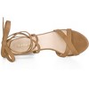 Allegra K Women's Open Toe Lace Up Strap High Block Heel Ankle Sandals - 4 of 4