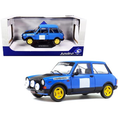 1980 Autobianchi A112 Abarth Blue "Chardonnet" Rally Car 1/18 Diecast Model Car by Solido