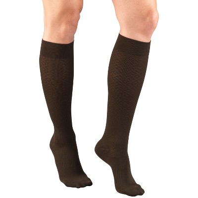 Truform Compression Socks, 15-20 mmHg, Women's Dress Socks, Knee High Over Calf Length