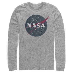 Men's NASA Simple Vintage Logo Long Sleeve Shirt - 1 of 3