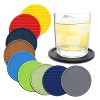 10cm Simple Round Thickened Silicone Coaster Anti-Slip Heat Insulation Anti-Scald Tea Cup Table Mat, Color: Classic Black - 2 of 4