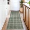 Garvee Area Rugs for Living Room Bedroom Modern Geometric Checkered Rug Non-Slip Stain-Resistant Carpet - 2 of 4