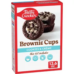 Betty Crocker Brownie Cups Cookies & Crème - 13.6oz
