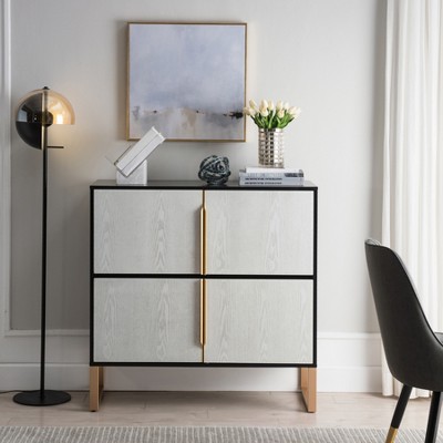42'' Sideboard Buffet Cabinet, Coffee Bar Cabinet with 4 Doors, Wood Entryway Console Table, Kitchen Pantry Storage Cabinet for Living Room