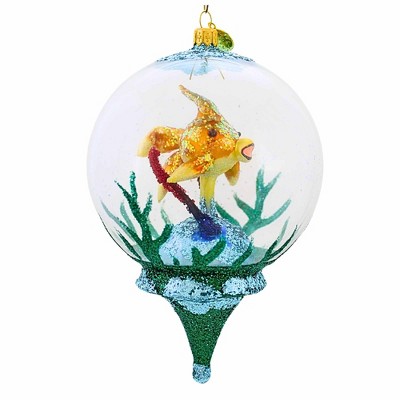 Morawski 6.75 In Fish In Dome Drop Ocean Summer Transparent Tree Ornaments