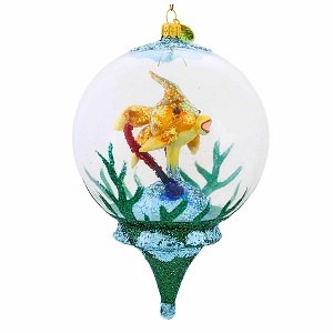 Morawski 6.75 In Fish In Dome Drop Ocean Summer Transparent Tree Ornaments - 1 of 4