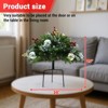 Set of 2 Lighted Artificial Christmas Urn Filler, Mini Artificial Xmas Pine Trees with Tripod Stake, for Porch, Yard, Garden, Flower Beds(Warm White) - 2 of 4