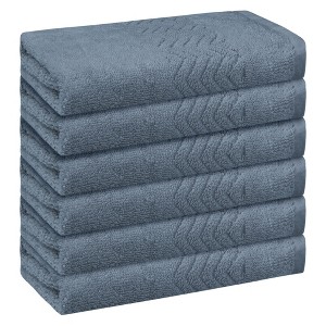 Unique Bargains Cotton Highly Absorbent Multi-Purpose Bathroom Washcloths 13" x 13" - 1 of 4