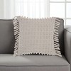 HomeRoots Tassel Detailed Gray Throw Pillow - 2 of 4