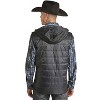 Men's Poly Fill Hooded Vest - Rock & Roll Denim - 2 of 3