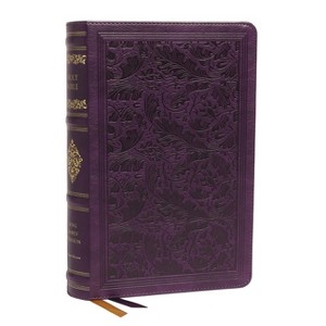 Kjv, Sovereign Collection Bible, Personal Size, Leathersoft, Purple, Thumb Indexed, Red Letter Edition, Comfort Print - by  Thomas Nelson - 1 of 1