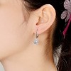 Guili Colorful Drop Earrings in Sterling Silver with Multicolored CZ, Gold & Rose Gold Plating – Playful Sparkle and Radiant Elegance - 3 of 4