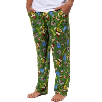 Dreamworks Shrek Men's Fiona Donkey Tossed Characters Sleep Pajama ...