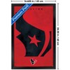 Trends International NFL Houston Texans - Logo 25 Framed Wall Poster Prints - 3 of 4