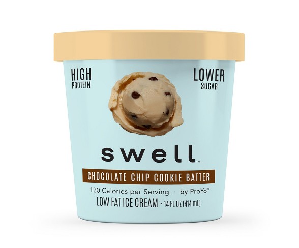 Swell Chocolate Chip Cookie Batter Ice Cream - 14oz