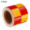 Unique Bargains Square Trucks Cars Waterproof Adhesive High Visibility Safety Reflective Tape 2 Pcs - 3 of 4