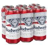 Budweiser Lager Beer - 6pk/16 fl oz Cans