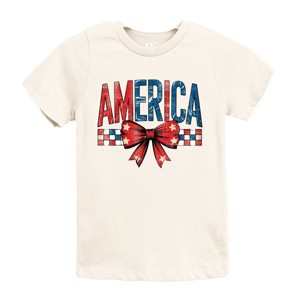 The Juniper Shop Coquette America Checkered Youth Short Sleeve Tee - 1 of 4