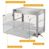 Winado 40 qt. 2-Tier 24 in. Stainless Steel Commercial Electric Food Warmer Buffet Server with 1 Warming Sections and 1 Crocks - 4 of 4
