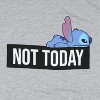 Disney Lilo & Stitch Men's Stitch Lying On His Back Not Today Graphic T-Shirt Adult - 2 of 3