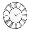 30"x30" Metal Open Frame Wall Clock with Center Mirror - Olivia & May - 4 of 4