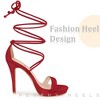 Perphy Women's Platform Stiletto Heels Lace Up Sandals - 4 of 4