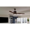 Urban Ambiance Luxury Modern Indoor Ceiling Fan,  15.5"H x 60"W,  Oil Rubbed Bronze, UHP9092 - 3 of 4