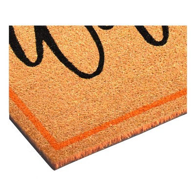 Bright Coir Thanksgiving Welcome Outdoor Doormat 17" x 29"