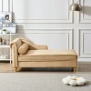 MAYEERTY Chaise Lounge Chair Modern Velvet with Storage Upholstered Accent Piece for Bedroom Living Room - 3 of 4