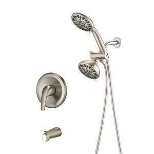 ALEXOUN  Shower System with Tub Spout Rain Shower Tub Set, High Pressure Dual 2 in 1 Shower Combo Faucet with Valve - 1 of 4