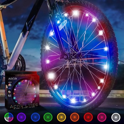Activ Life Bike Wheel Lights, for Kids & Teen Gifts; Best Spring Break Essentials with Battery Included - 1 Tire Pack, Galactic
