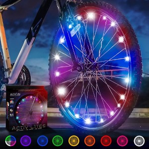 Activ Life Bike Wheel Lights (1 Tire, Galactic) Girls Boys Teen Gifts; Best Spring Break Essentials - 1 of 4