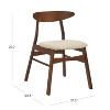 WestinTrends Mid Century Modern Solid Wood Upholstered Dining Side Chair (Set of 4) - 3 of 4