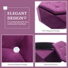 Lyngins Elegant Velvet Polygon Diamond Tufted Storage Ottoman, Multi-Functional Footrest & Seating, Multi-Use as Foot Stool, Entryway Bench, Bed Bench - 4 of 4