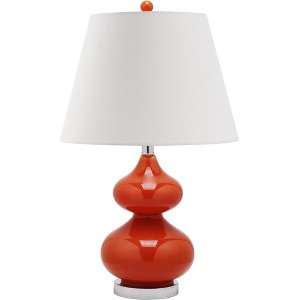 Eva Double Gourd Table Lamp - 24 Inch Height - LIT4086 - Safavieh - 1 of 4