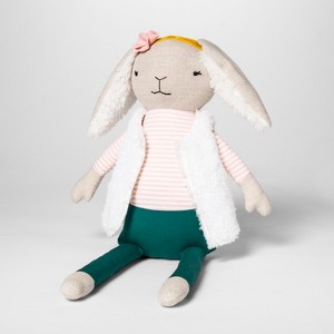 Bunny Figural Throw Pillow - Pillowfort , Pink