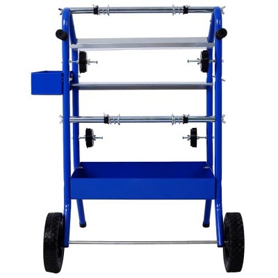 Masking Paper Machine,18" Mobile Multi-Roll Masking Paper Dispenser ,Heavy Duty Masking Machine for Home Shop Auto Body Collision Repair