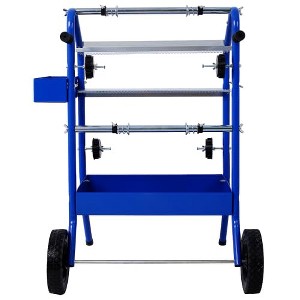 Masking Paper Machine,18" Mobile Multi-Roll Masking Paper Dispenser ,Heavy Duty Masking Machine for Home Shop Auto Body Collision Repair - 1 of 4