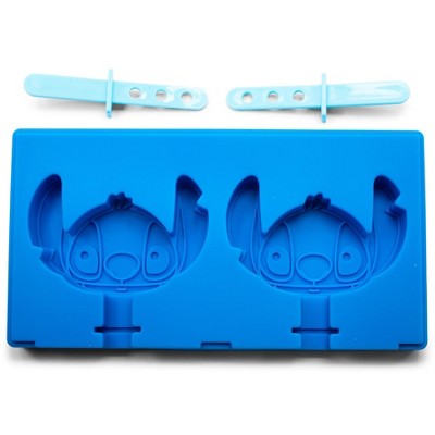 Silver Buffalo Disney Lilo & Stitch Silicone Ice Pop Mold Tray