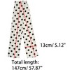 Allegra K Women's Polka Dot Long Skinny Double-Sided Scarf 57.87*5.12"(L*W) - 3 of 4