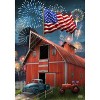 American Celebration Barn Summer 4th of July Garden Flag 18" x 12.5" Briarwood Lane - image 3 of 4