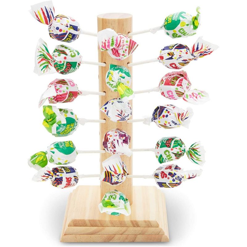 Juvale Lollipop Stand Display Holder, Wooden Cake Pop Stand 9", Wedding Baby Showers Parties, 1 of 8