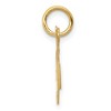 Black Bow Jewelry 14k Yellow Gold Ella Collection Small Fancy Script Initial Pendant A-W - 2 of 4