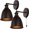 6.5" LED 1-Light Hudson Bohemian Iron Wall Sconce Oil Rubbed Bronze - JONATHAN Y: Hardwired, Pull-Switch, UL Listed - 3 of 4