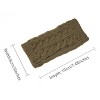 Allegra K Women's Fingerless Gloves Knitted Ribbed Cuff Arm Warmers One Size - 3 of 4
