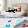 Aoibox Waterproof Queen Size Mattress Protector 3D Air Fabric Deep Pocket Noiseless Washable Bed Cover for Bedroom Hotel - 2 of 4