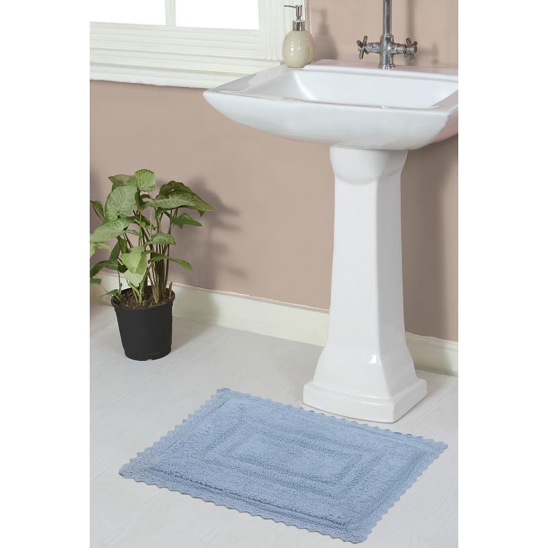 Opulent Collection Cotton Reversible Tufted Bath Rug - Home Weavers, 1 of 5