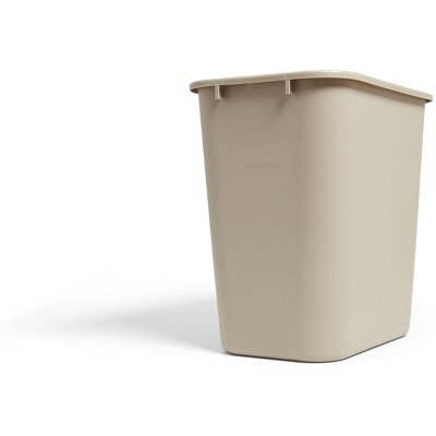 COASTWIDE Indoor Trash Can w/out Lid Beige Soft Plast 7 Gal CW56430